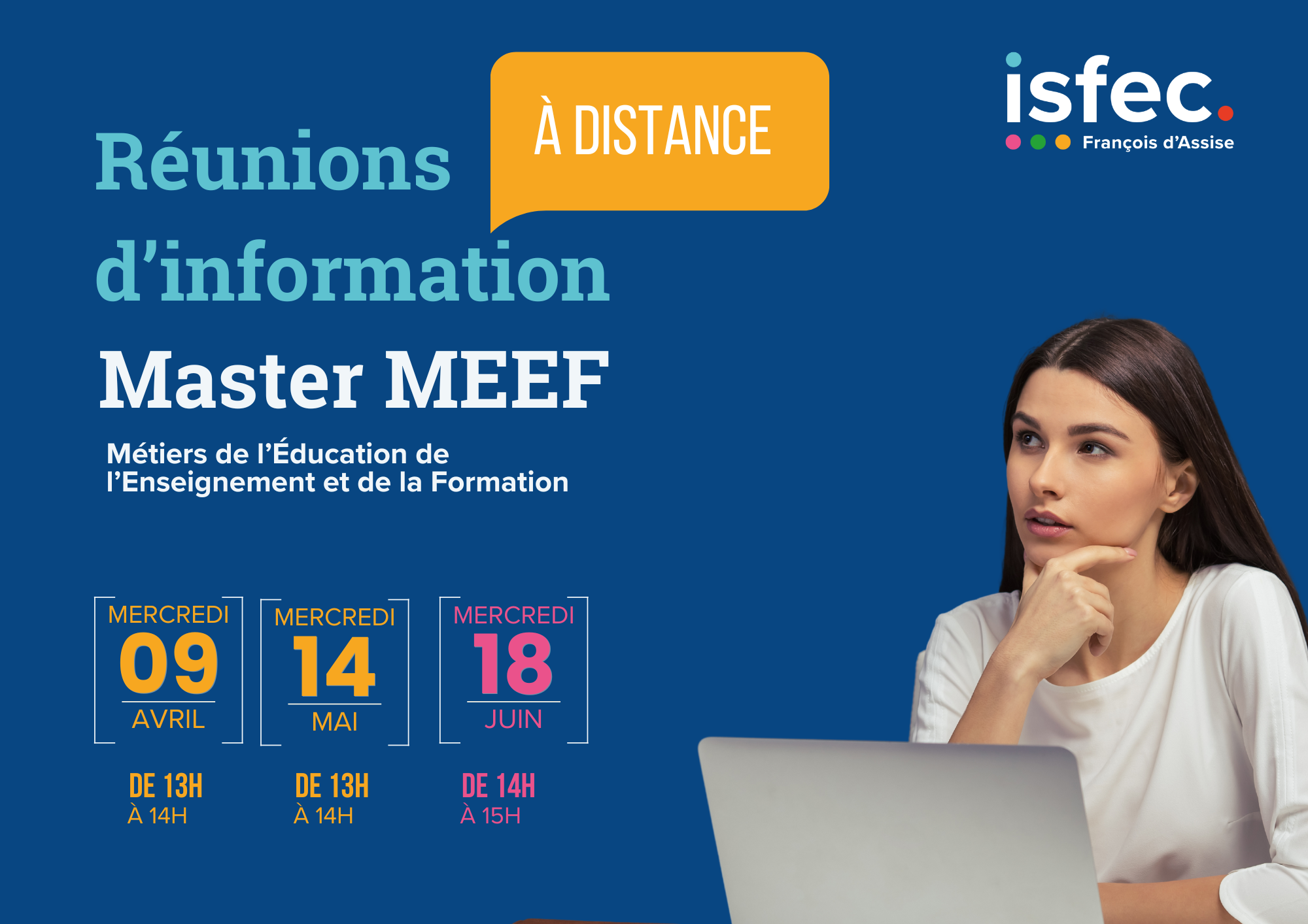 Réunions d’information MASTER MEEF – Avril, Mai, Juin 2025