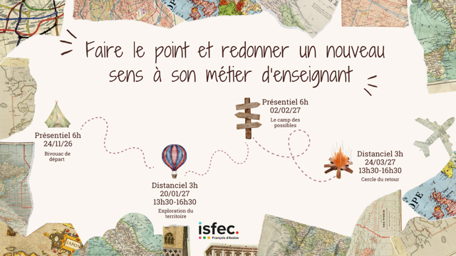 formation faire le point et redonner un sens à son métier d'enseignant. Parcours de formation avec dates