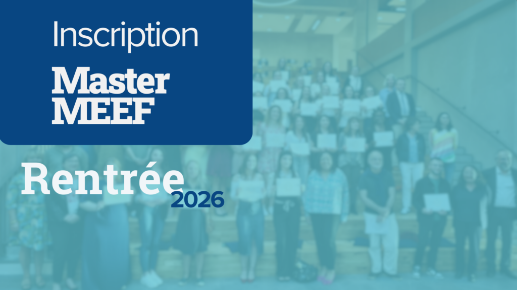 S’inscrire en Master MEEF à la rentrée 2026