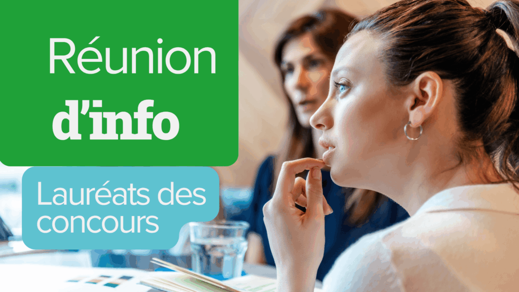 Réunion d&rsquo;information – Lauréats des concours